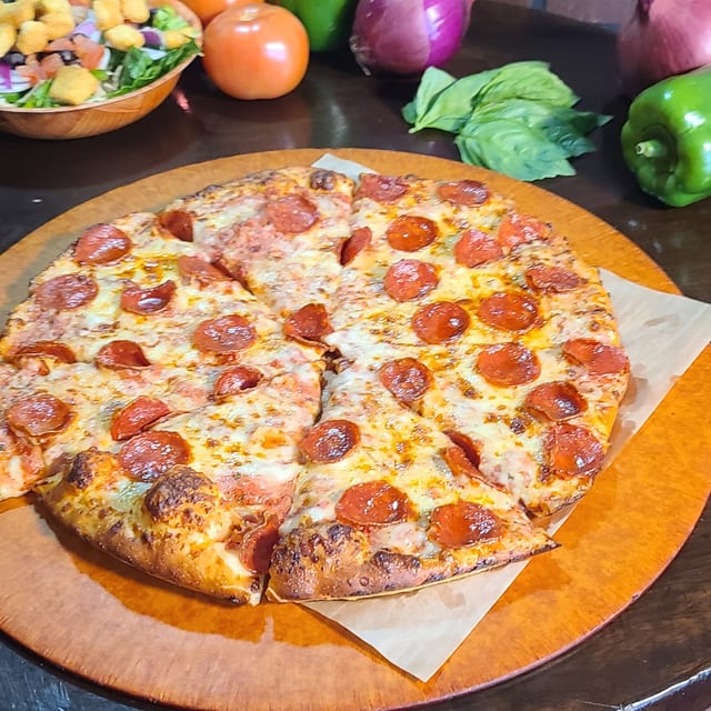 Large Pepperoni Pizza.