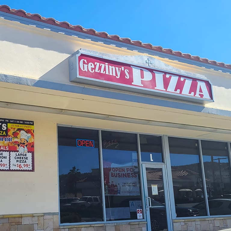 Welcome To Gezziny’s Homemade Pizza