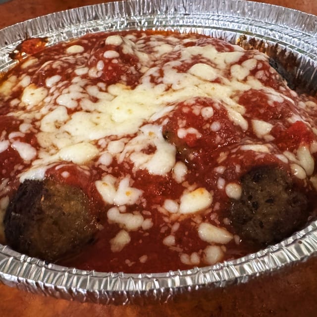 Meatball Dish w/ Garlic Toast.