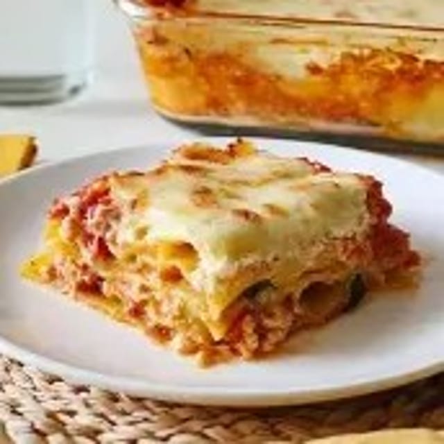 Lasagna with Garlic Toast.